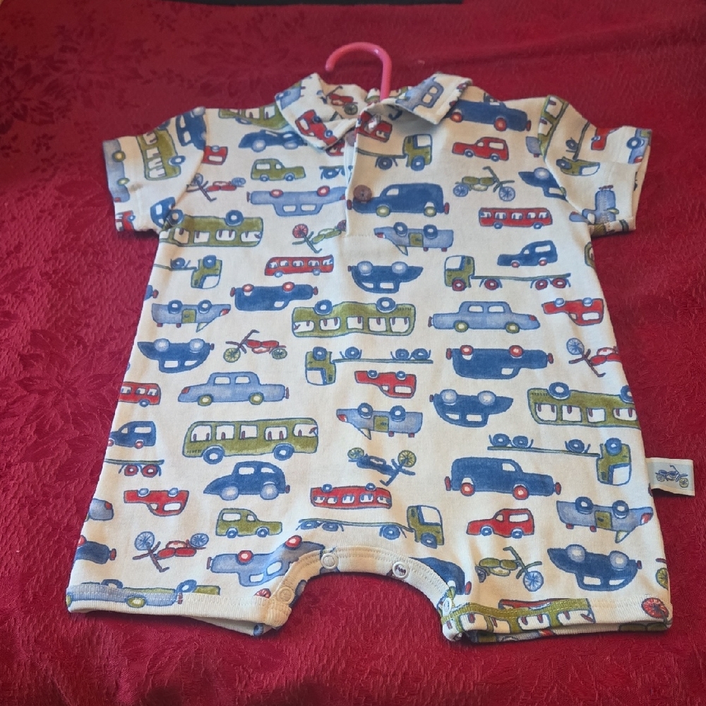 Colorful Car Print Kids Bodysuit